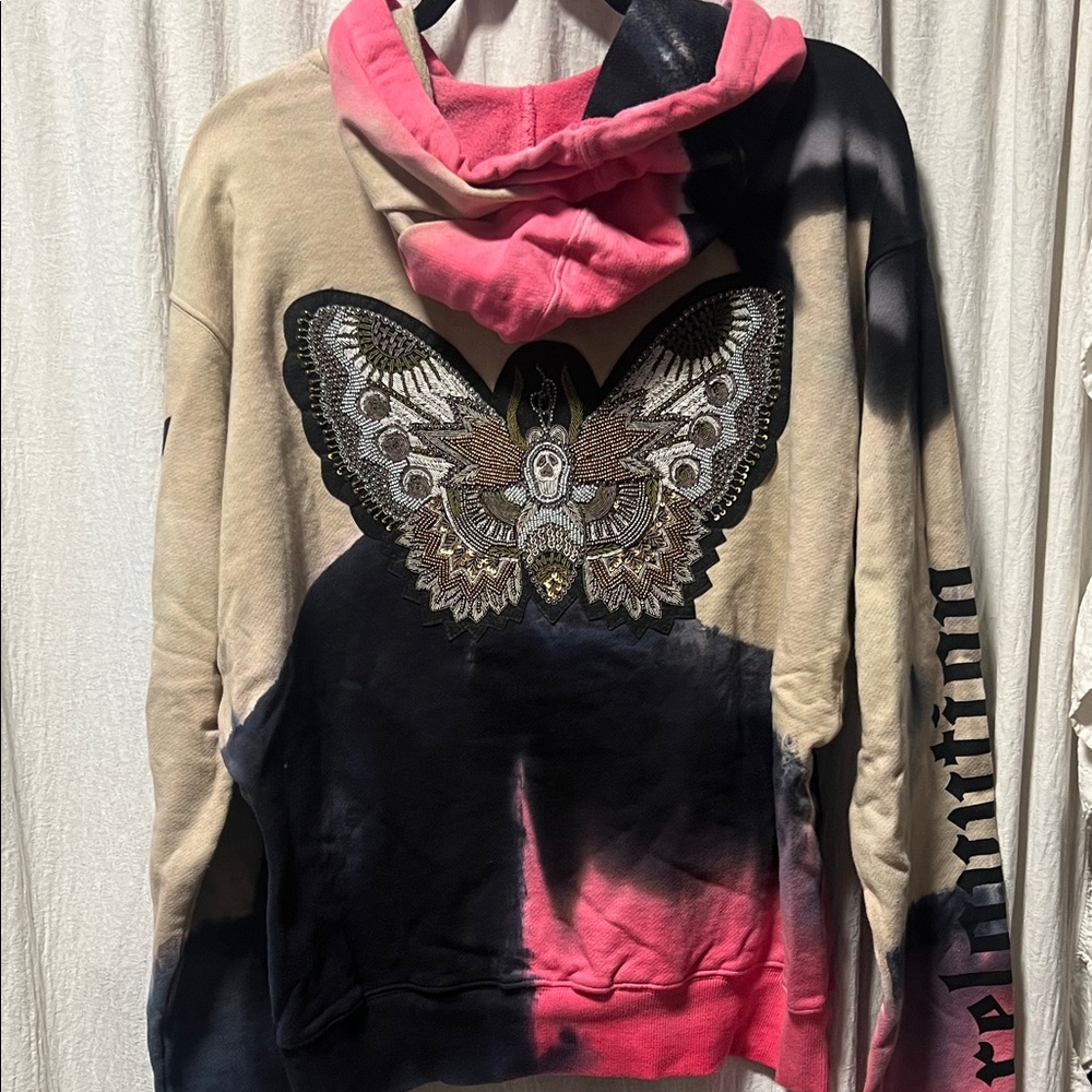 Zadig & Voltaire Pink and Black Hoodie - Picture 3 of 4